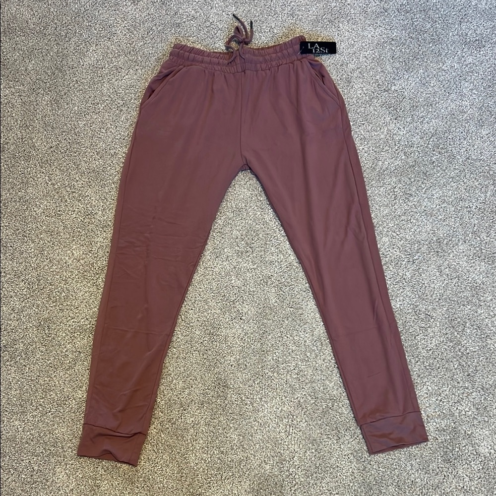 LA 12ST Mauve Jogger Pants - Small